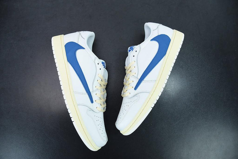 Nike Air Jordan 1 Low Travis Scott Fragment "White/Blue" - ELEGANZ OUTLET