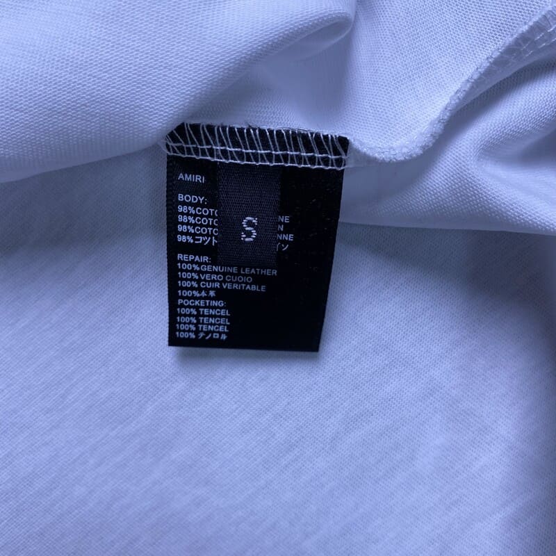 Amiri Bar Logo White/Blue T-Shirt