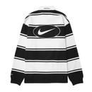 Camisa Supreme x Nike Stripe Rugby Preta/Branca