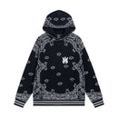 Amiri Bandana B-Ball Hoodie 'BlackGrey' 