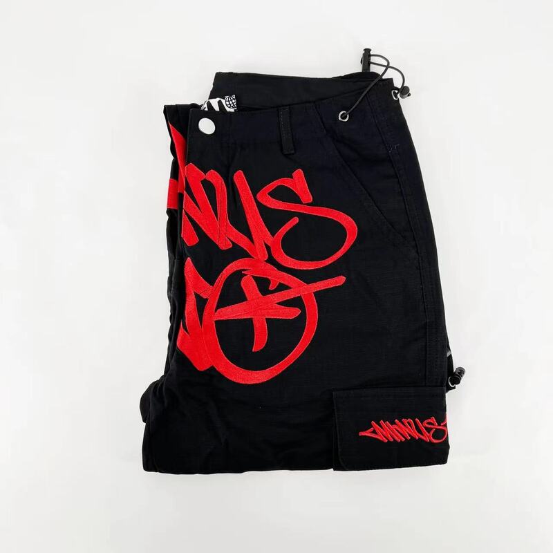 Minus Two Cargo Pants Black/Red 