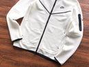 White Nike Tech Fleece Jacket