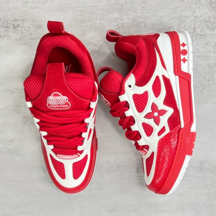 Ready for Delivery - Louis Vuitton LV Skate Sneaker Red White