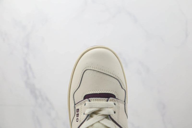 New Balance 550 Sea Salt Burgundy - ELEGANZ OUTLET