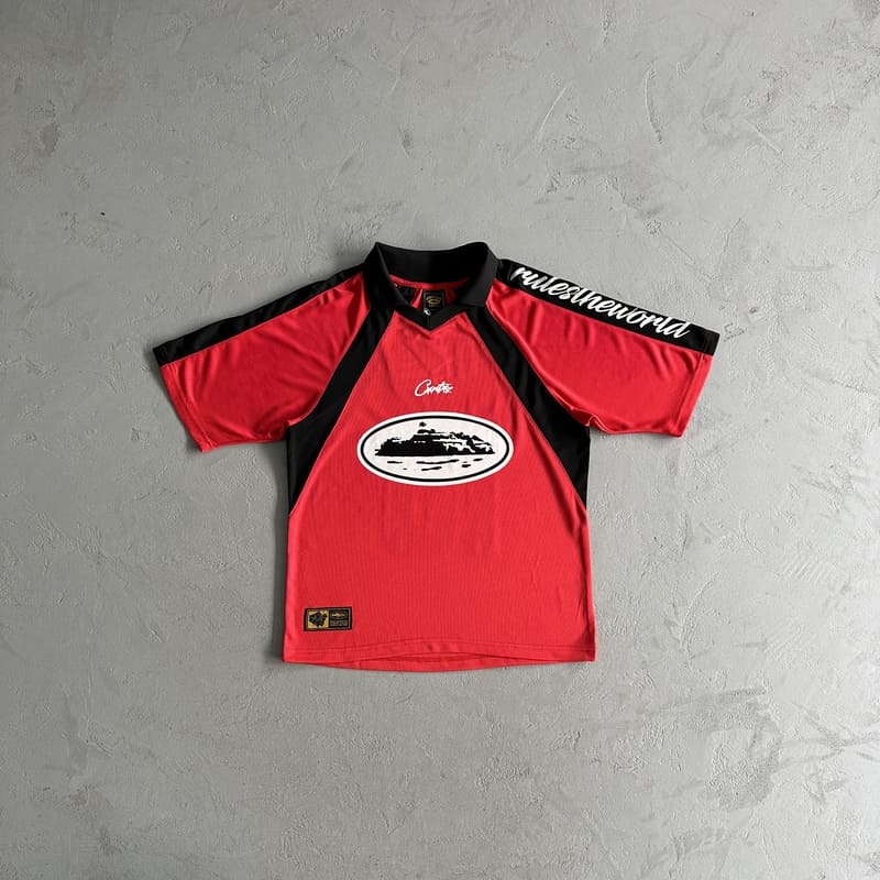 Corteiz Alcatraz Football Jersey 'Red' 