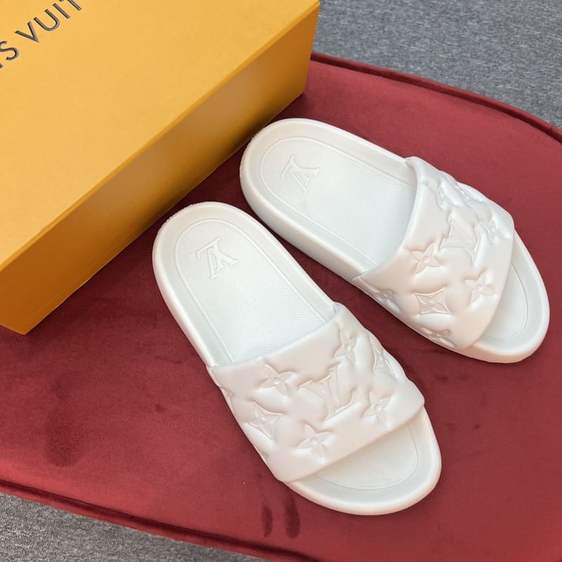 Louis Vuitton Waterfront Slide White 