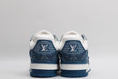Louis Vuitton LV Trainer Monogram Denim White Blue 