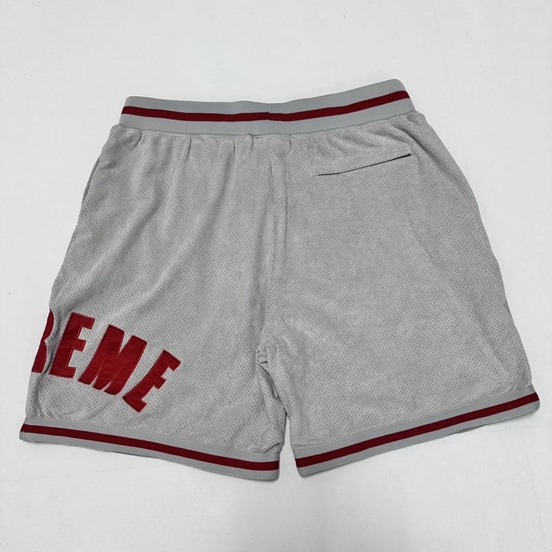 Supreme Ultrasuede Grey Shorts 