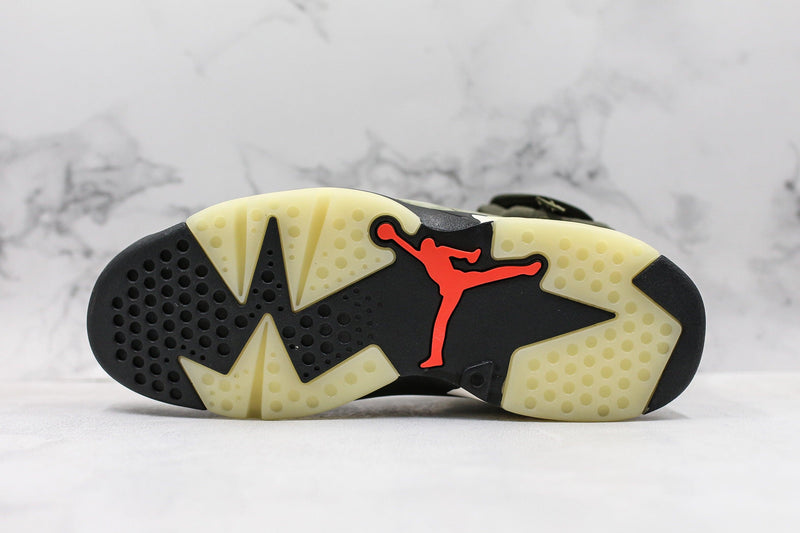 Travis Scott x Air Jordan 6 Retro 'Olive' - ELEGANZ OUTLET