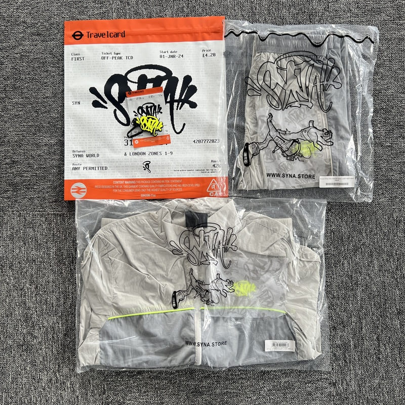 Synaworld 'Syna Logo' Shell Set Grey/Green 