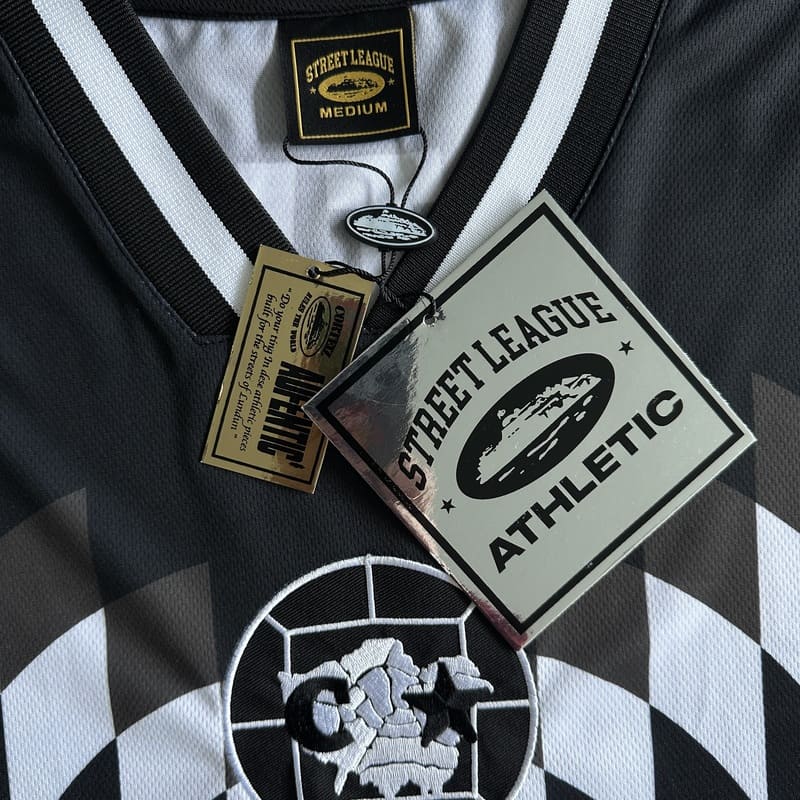 Corteiz Black Football T-Shirt