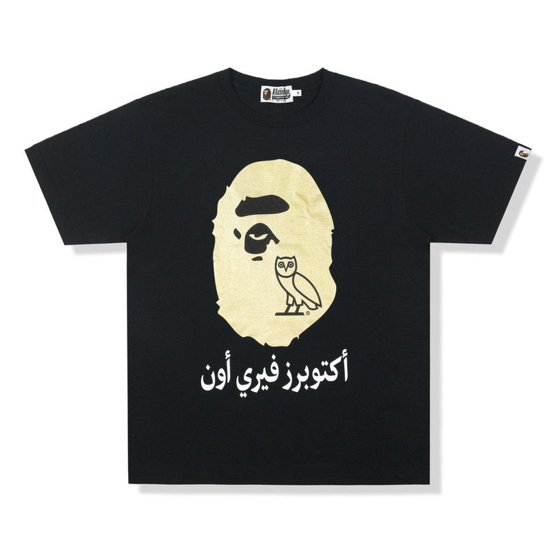 Ready for Delivery - BAPE x OVO Ape Head Black Gold 