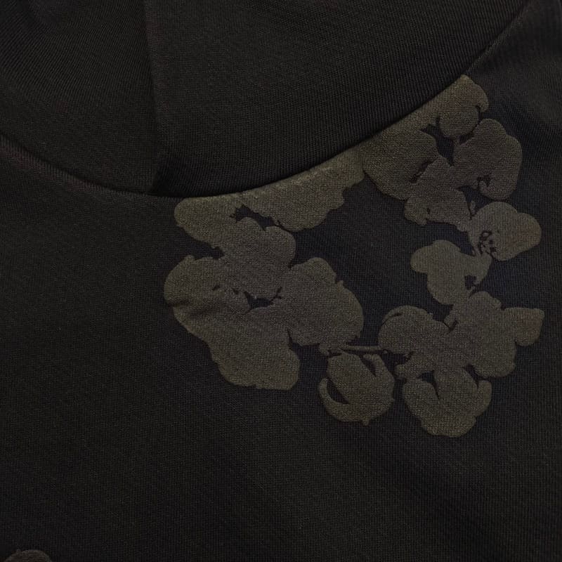 Denim Tears Cotton Wreath Black Monochrome Sweatshirt 