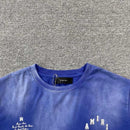 Camiseta Amiri Vintage Collegiate Blue