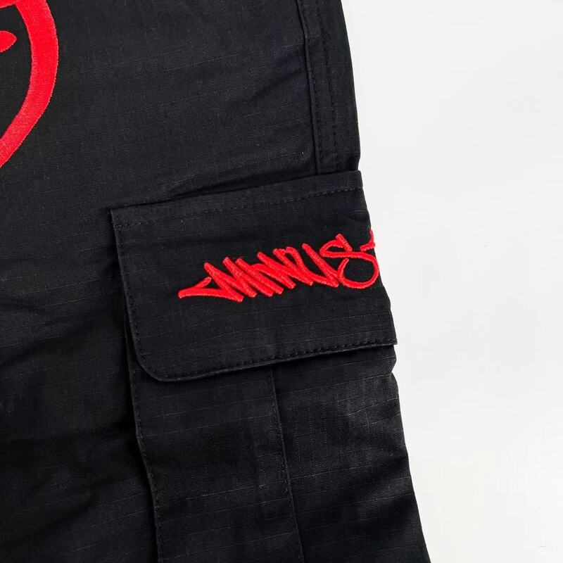 Minus Two Cargo Pants Black/Red 