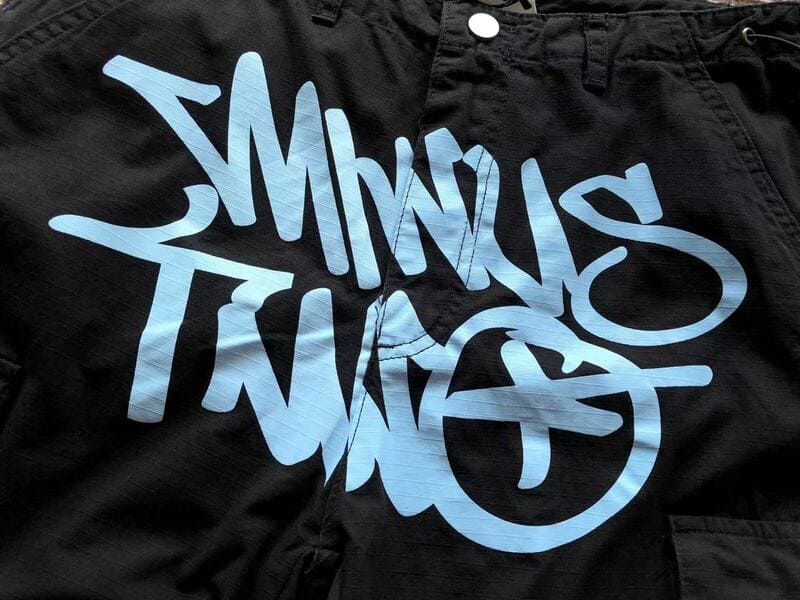 Minus Two Cargo Pants Black/Blue 