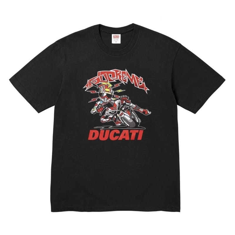 Supreme Ducati Bike T-Shirt Black 