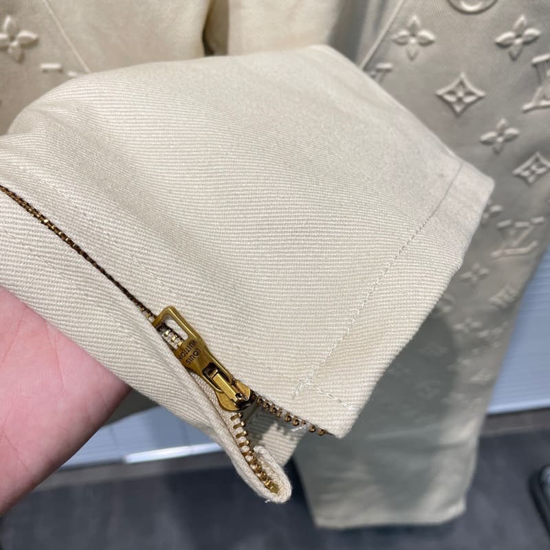 Louis Vuitton Monogram Workwear Carpenter Cream Pants 