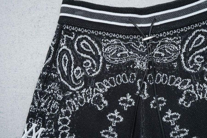 Amiri Bandana Crochet Basketball Shorts 