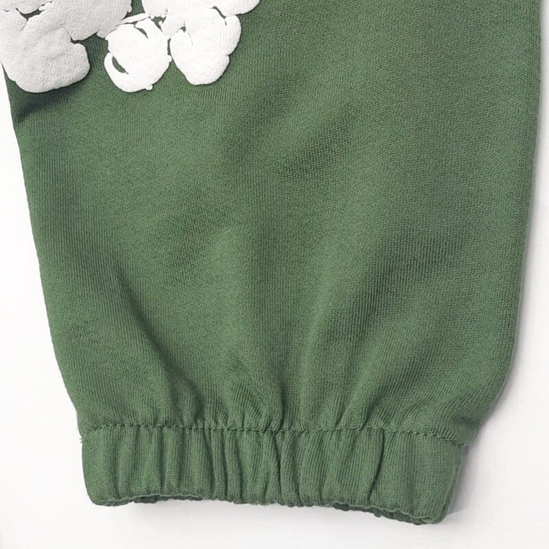 Tears The Cotton Wreath Green Denim Pants 