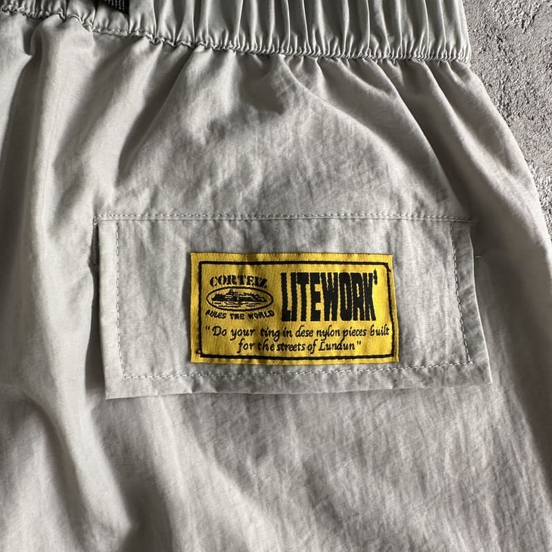 Corteiz CRTZ Nylon Shorts Gray 