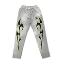 Hellstar Grey Future Flame Grey/Green Pants