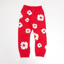 Tears The Cotton Wreath Red Denim Pants 