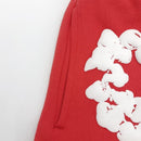 Tears The Cotton Wreath Red Denim Pants 