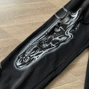 Hellstar Airbrushed Skull Flare Pants 