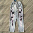 Hellstar Gray Future Flame Sweatpants 