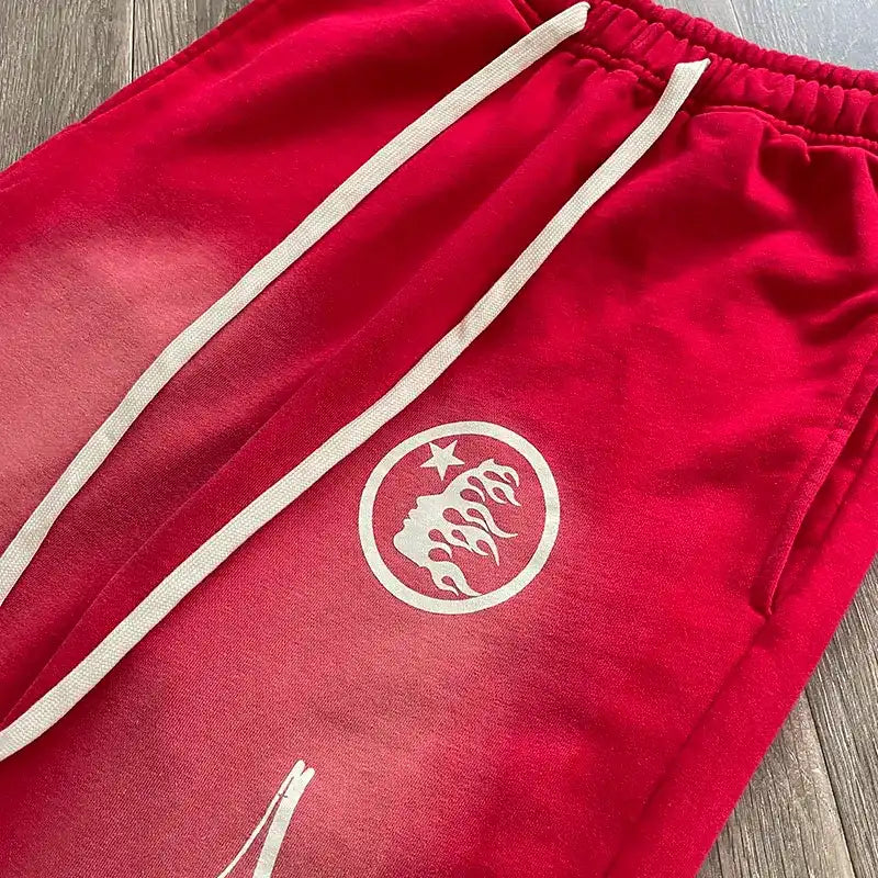Hellstar Red Flare Sweatpants 