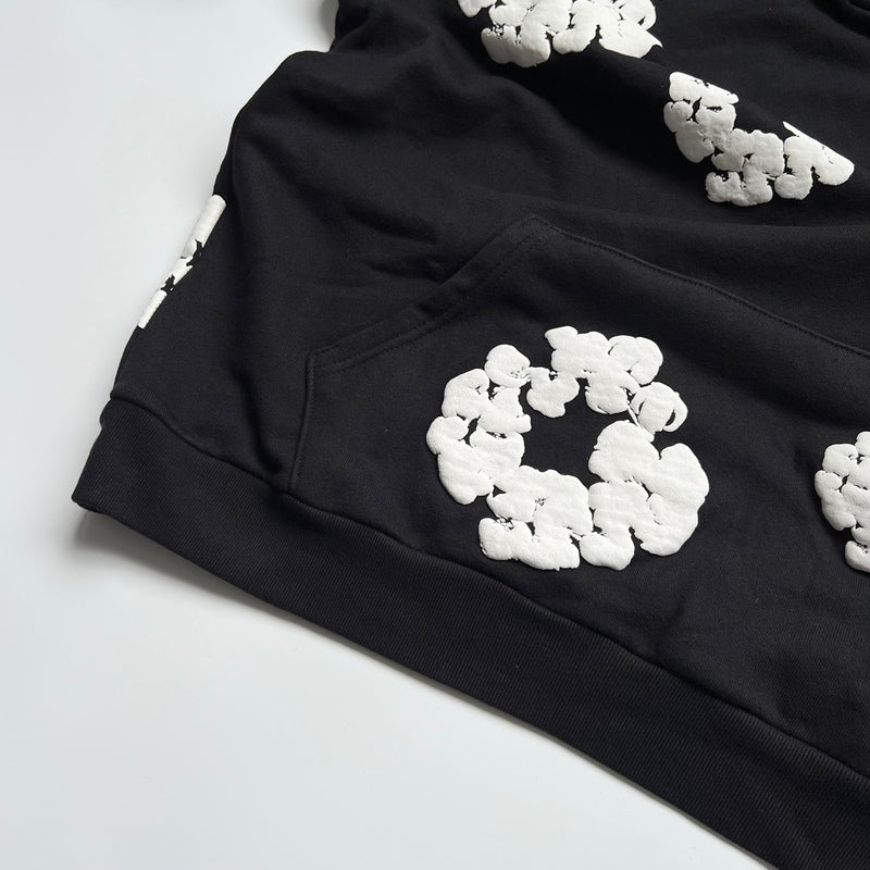 Ready for Delivery - Denim Tears The Cotton Wreath Black Sweatshirt 