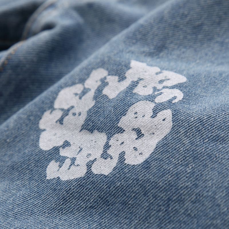 Tears x Levi's Cotton Wreath Jean Light Wash Denim Pants 