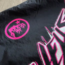 Hellstar Waxed Nylon Athletic Shorts Black 