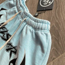 Hellstar Sky Blue Sweatshirt Shorts 