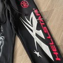 Hellstar Airbrushed Skull Flare Pants 