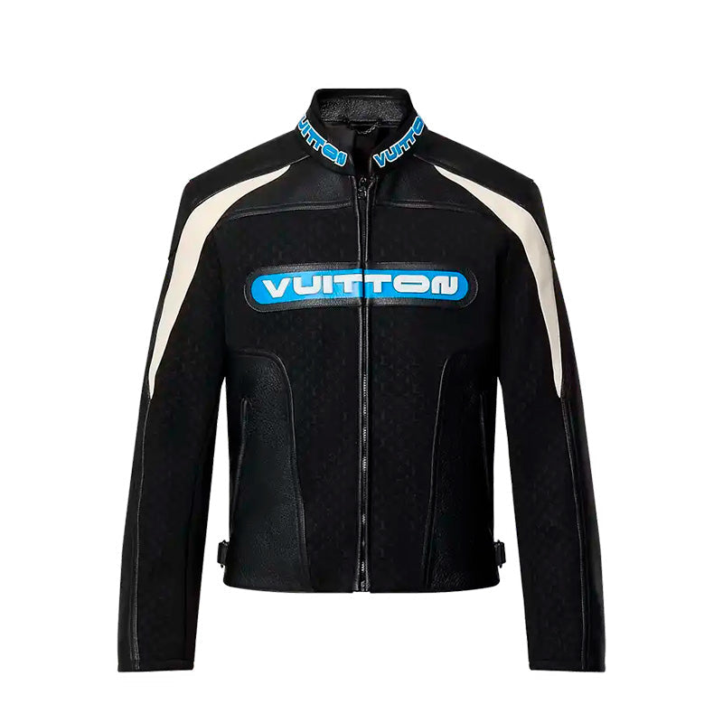 Louis Vuitton Leather Mix Biker Jacket 