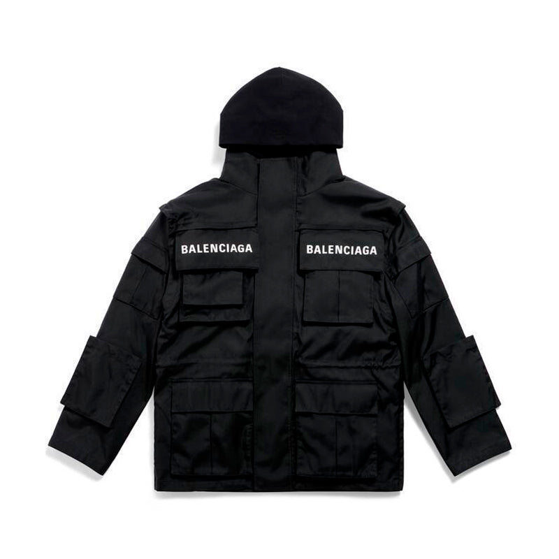 Balenciaga Oversized Parka In Technical Jacket