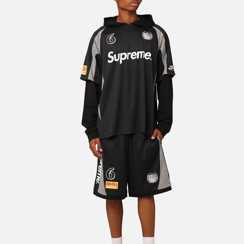 Supreme Hooded Soccer Set Black