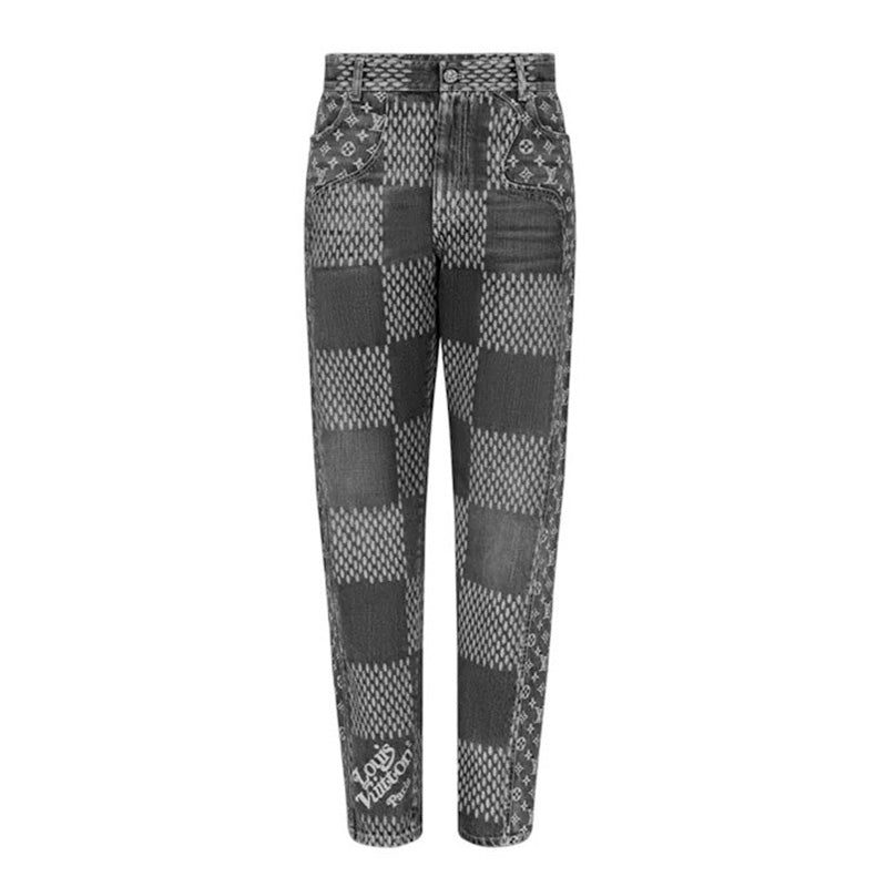 Louis Vuitton x Nigo Giant Damier Waves MNGM Pants 