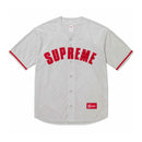 Supreme Ultrasuede Mesh Baseball T-Shirt Grey 