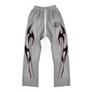 Hellstar Gray Future Flame Sweatpants 
