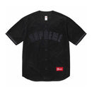 Supreme Ultrasuede Mesh Baseball T-Shirt Black 