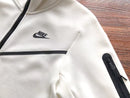 White Nike Tech Fleece Jacket
