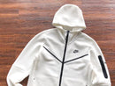 White Nike Tech Fleece Jacket