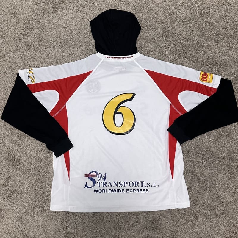 White Supreme Hooded Soccer Set
