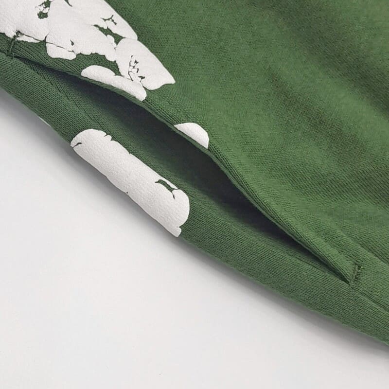 Tears The Cotton Wreath Green Denim Pants 