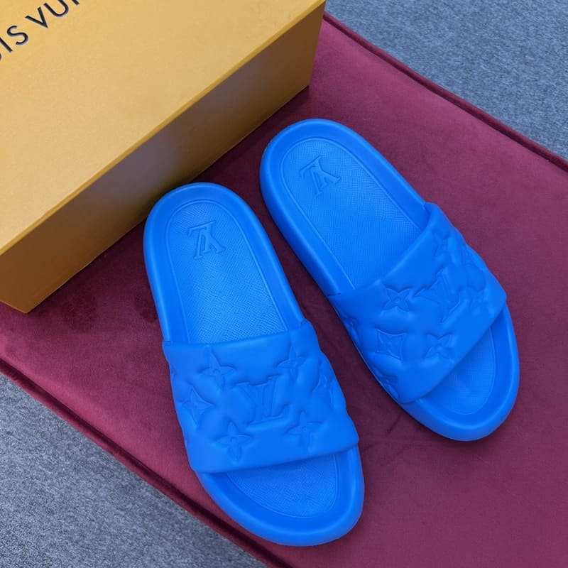 Louis Vuitton Waterfront Blue Slide 