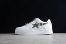 A Bathing Ape Bape Sta Low White ABC Camo Green 