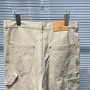 Louis Vuitton Monogram Workwear Carpenter Cream Pants 